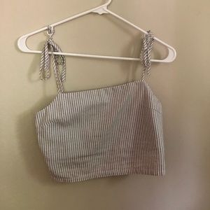 Brandy Striped Crop Top